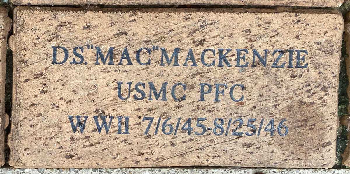 PFC D. S. “Mac” MacKenzie