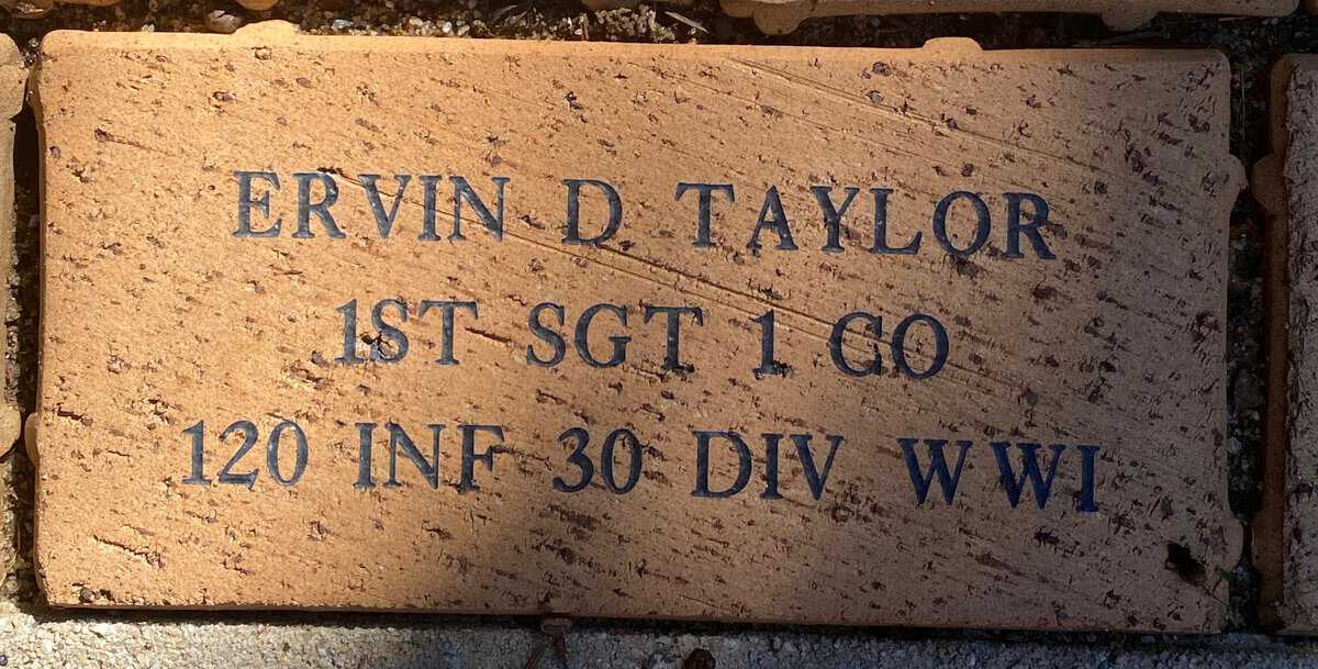 1ST SGT Ervin D. Taylor