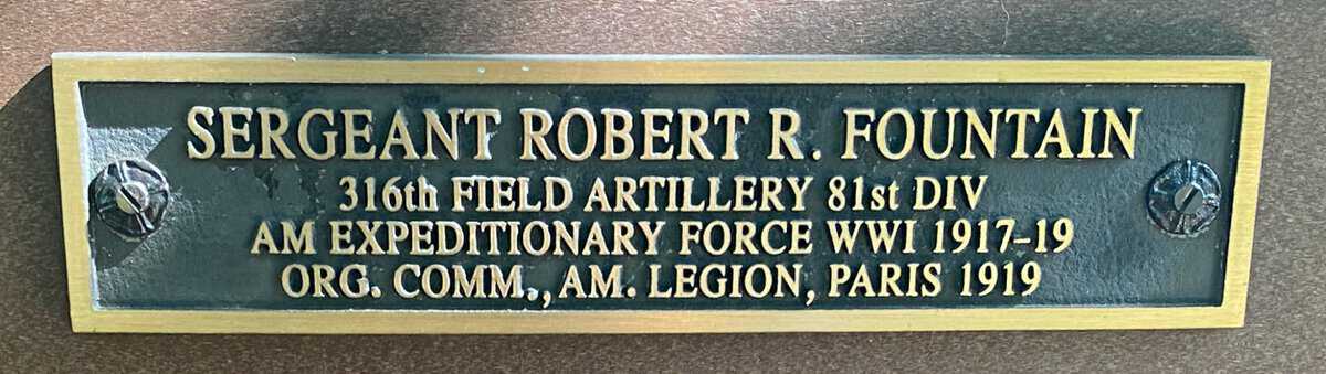 SGT Robert R. Fountain