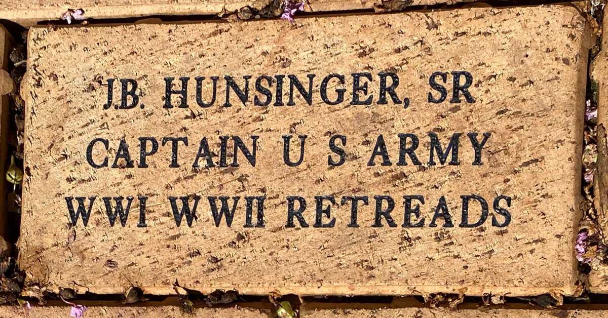 CAPT J. B. Hunsinger, Sr.