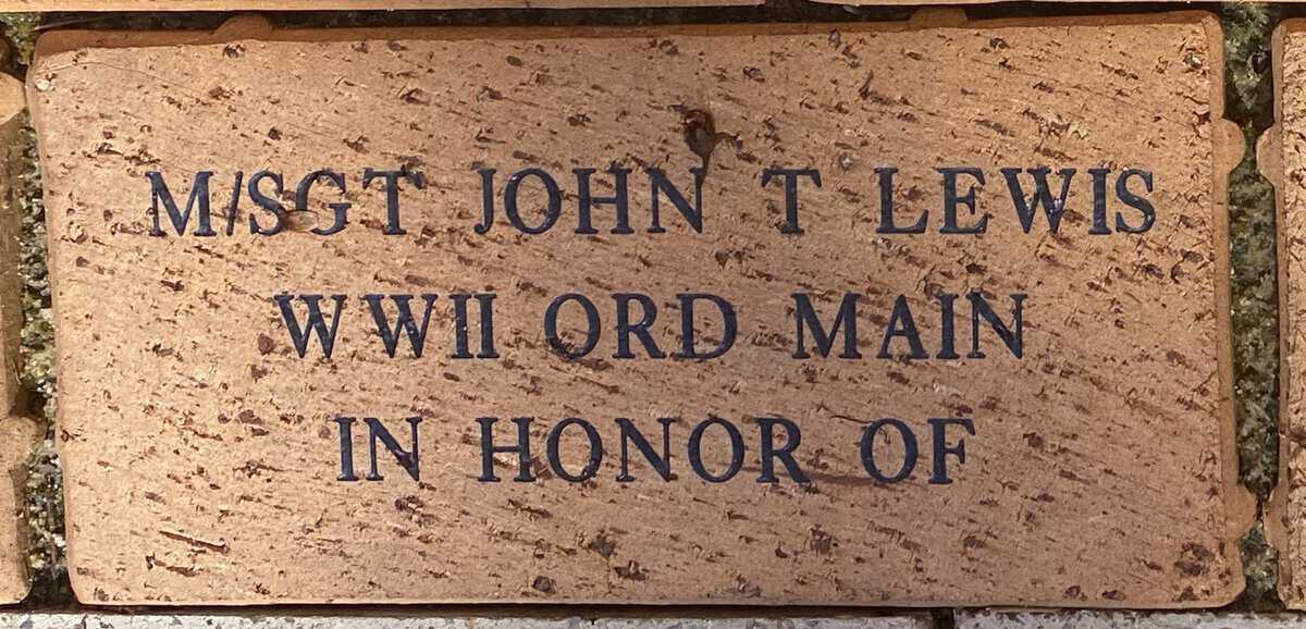 MSGT John T. Lewis