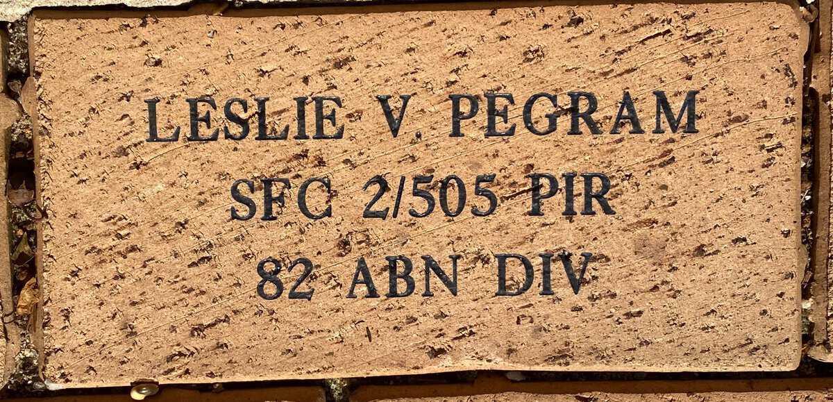 SFC Leslie V. Pegram