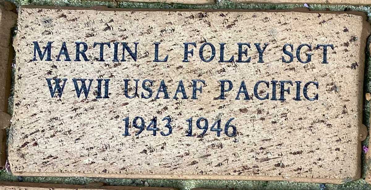 SGT Martin L Foley
