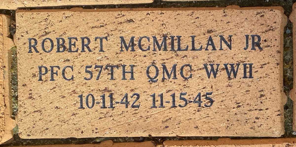 PFC Robert McMillan Jr.