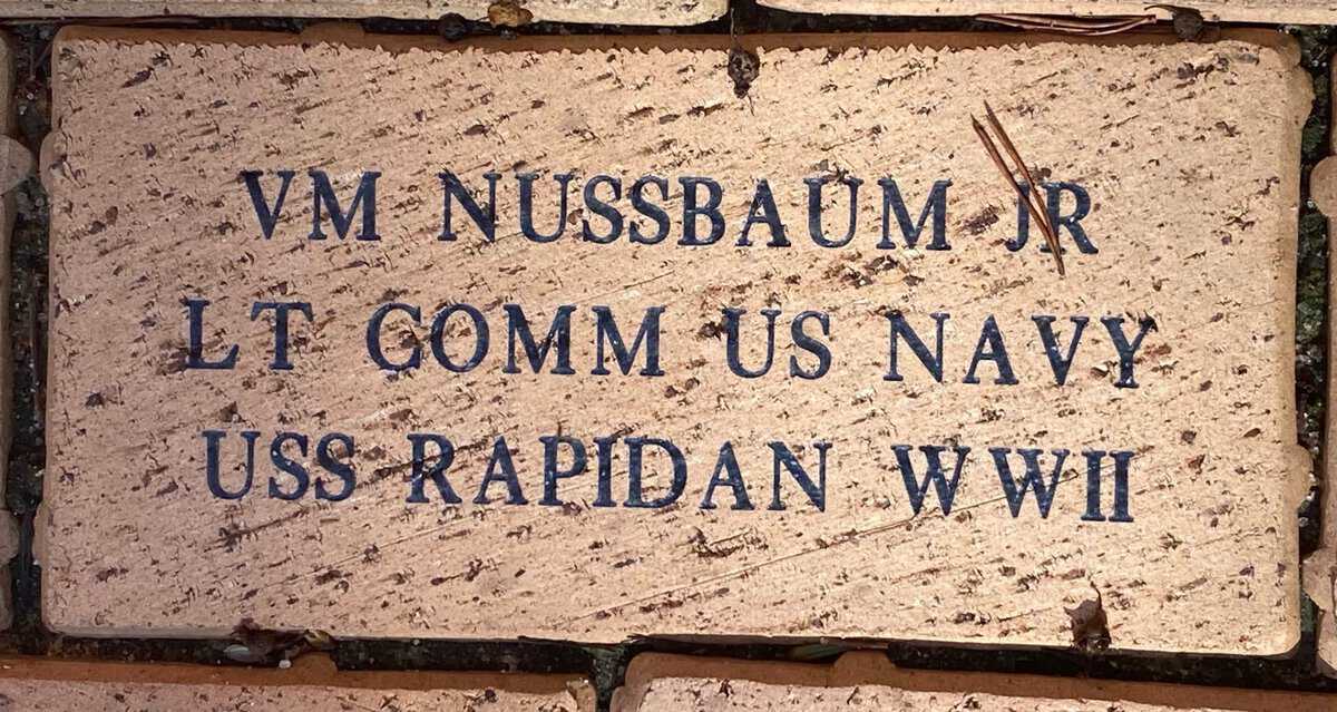 LT CDR V. M. Nussbaum, Jr