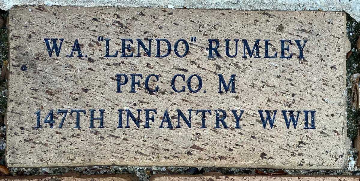PFC W. A. “Lendo” Rumley