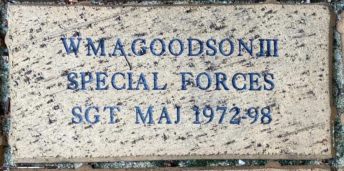 SGT MAJ WM. A. Goodson, III