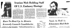 Front page headline: Iranian Mob Holding Staff