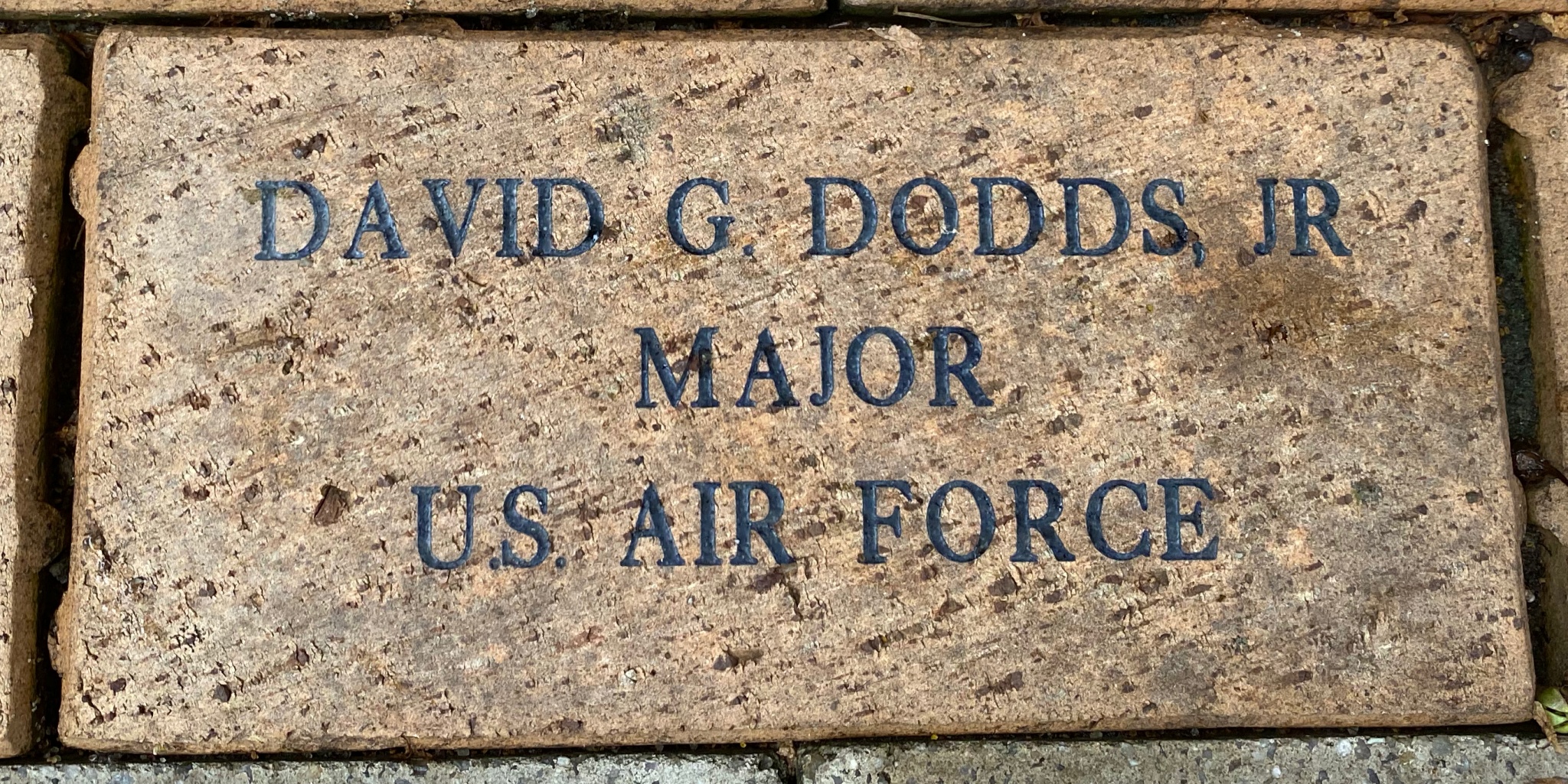 DAVID G. DODDS, JR MAJOR US AIR FORCES