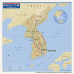 Map of Korean War