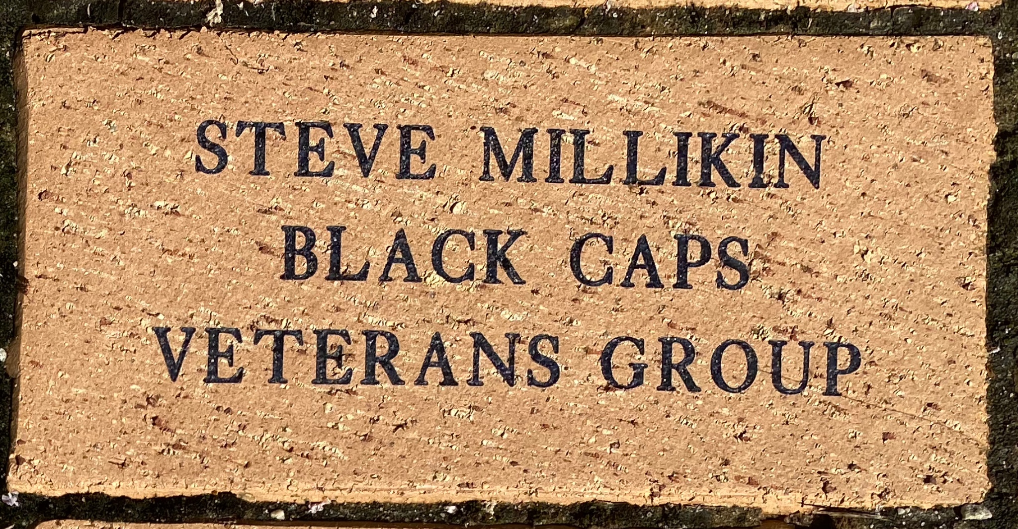 STEVE MILLIKIN BLACK CAPS VETERANS GROUP