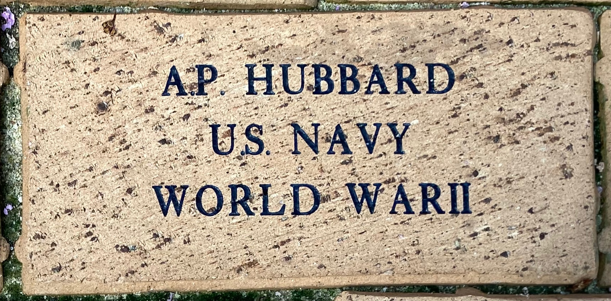 A.P. HUBBARD U.S. NAVY WORLD WAR II