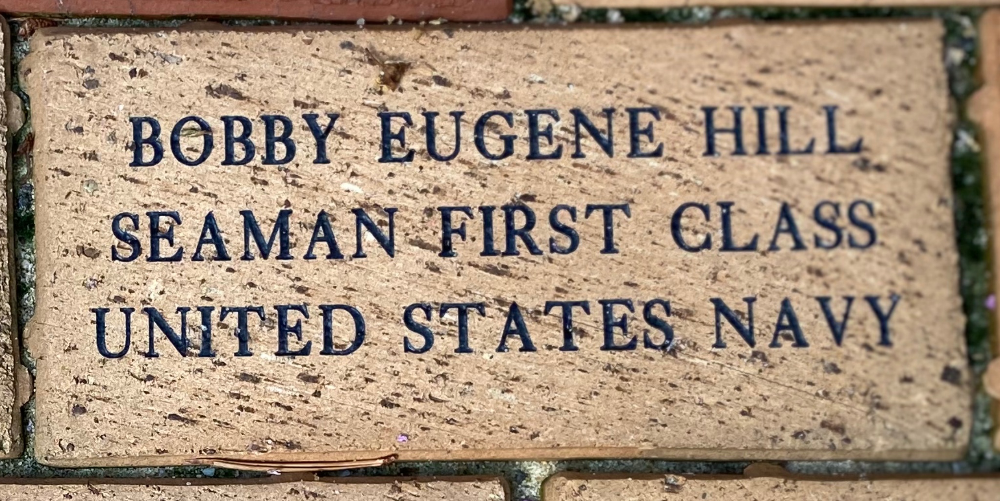 BOBBY EUGENE HILL SEAMAN FIRST CLASS UNITED STATES NAVY