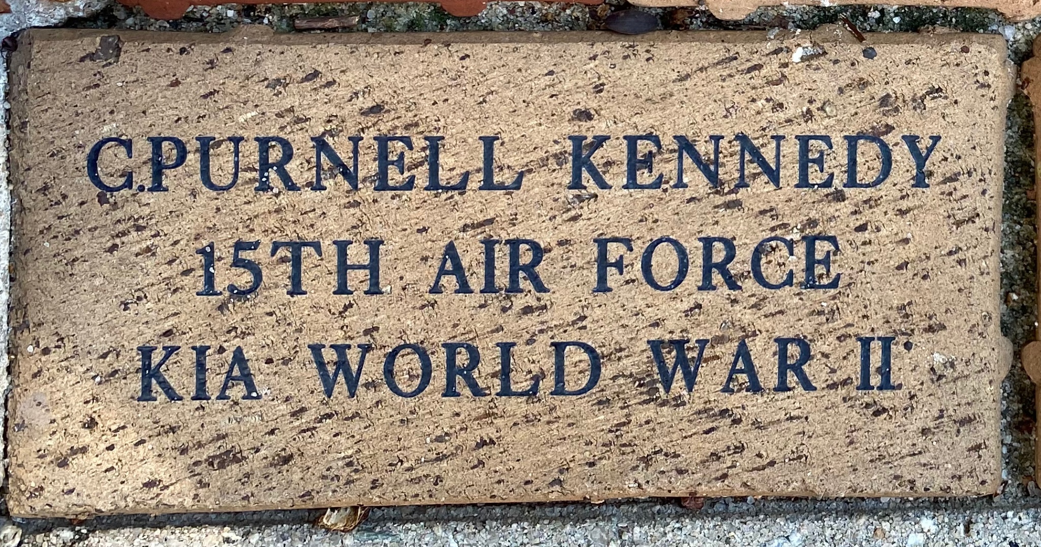 C.PURNELL KENNEDY 15TH AIR FORCE KIA WORLD WAR II