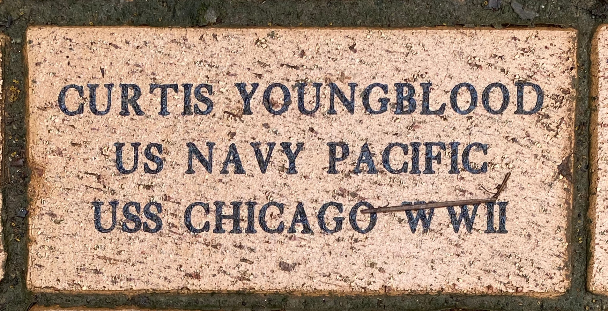 CURTIS YOUNGBLOOD US NAVY PACIFIC USS CHICAGO WWII