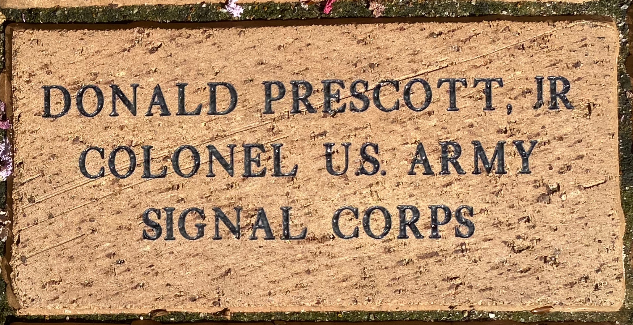 DONALD PRESCOTT, JR COLONEL U.S. ARMY SIGNAL CORPS
