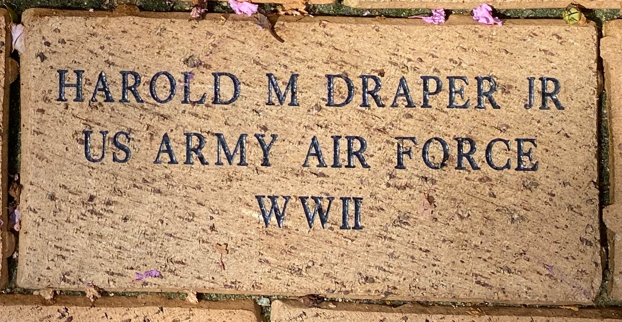 HAROLD M DRAPER JR U.S. ARMY AIRFORCE WWII