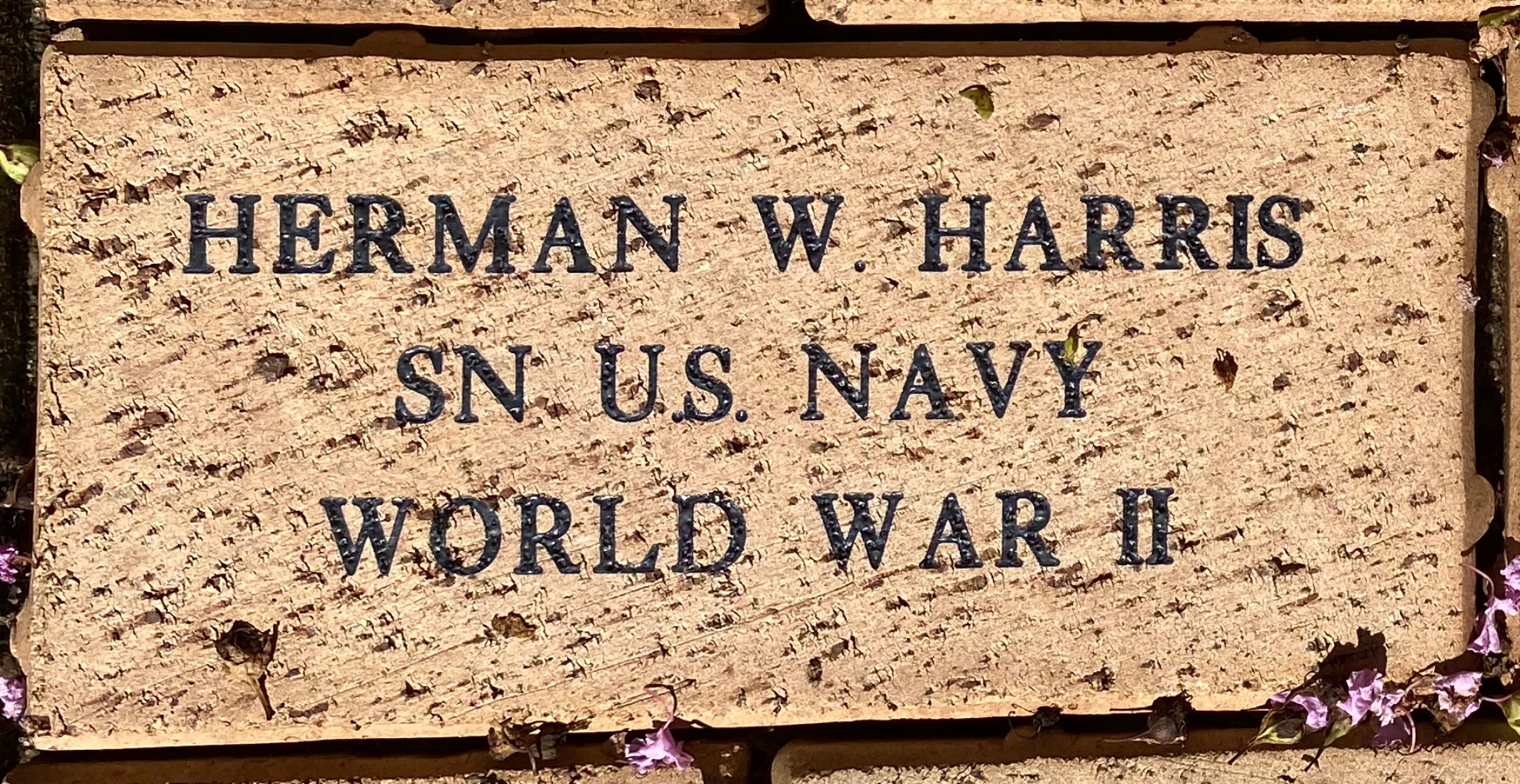 HERMAN W. HARRIS SN U.S. NAVY WORLD WAR II