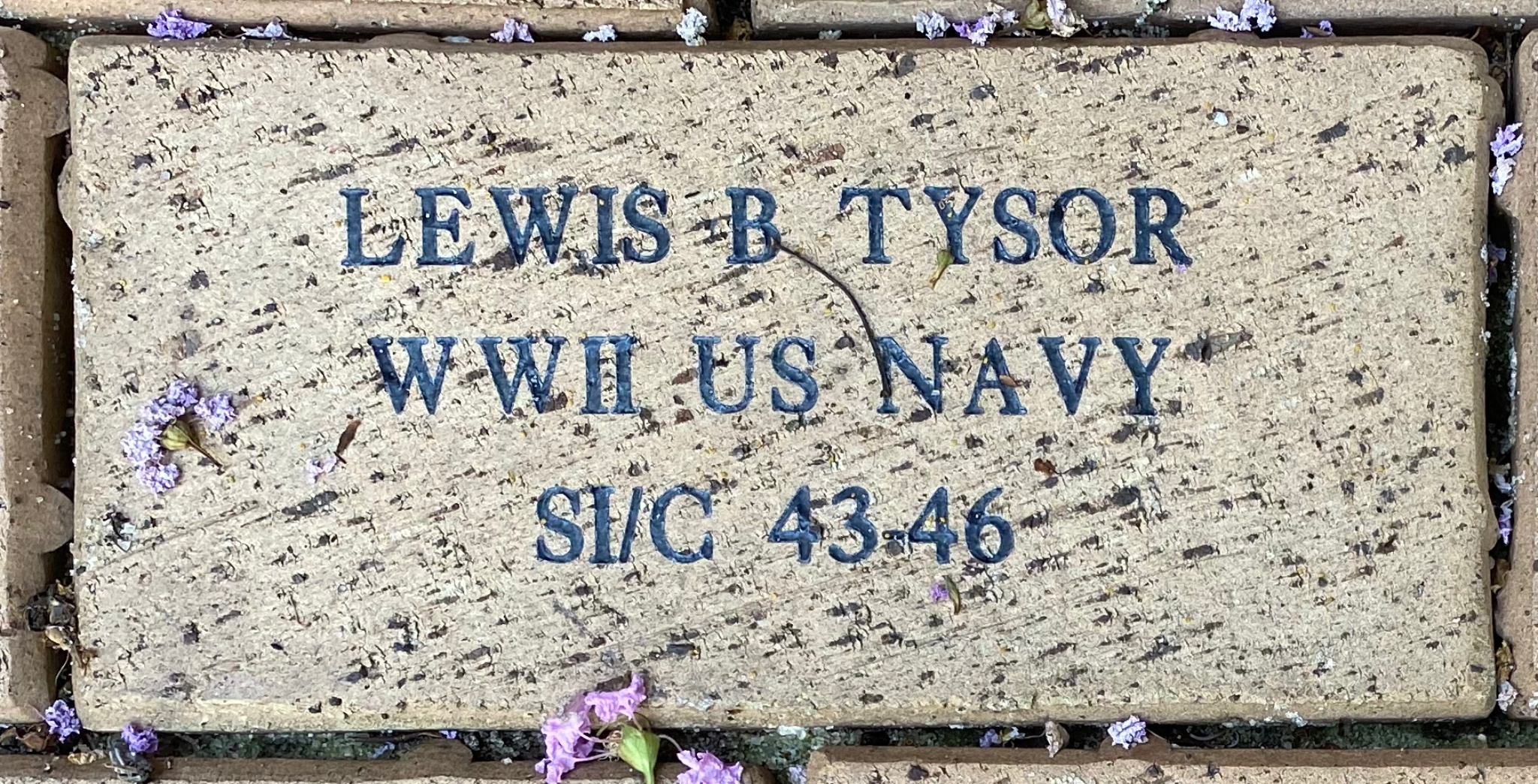 LEWIS B TYSOR WWII US NAVY SI/C 43-46