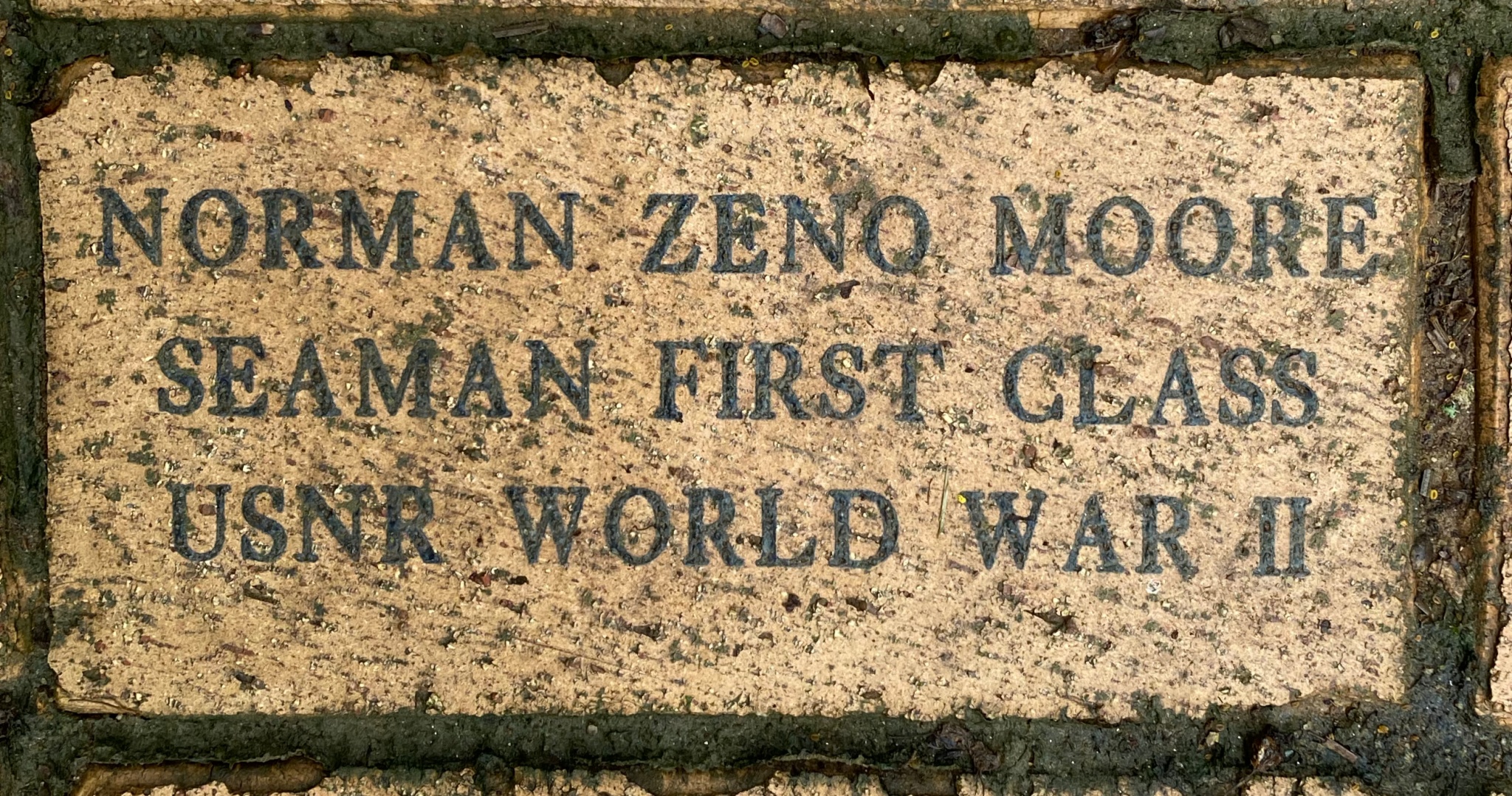 NORMAN ZENO MOORE SEAMAN FIRST CLASS USNR WORLD WAR II