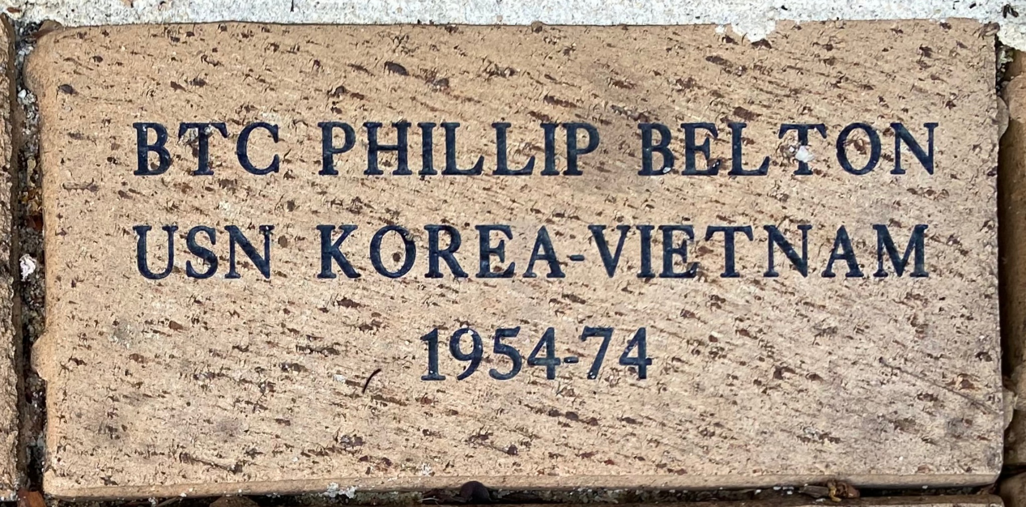 BTC PHILLIP BELTON USN KOREA-VIETNAM 1954-1974