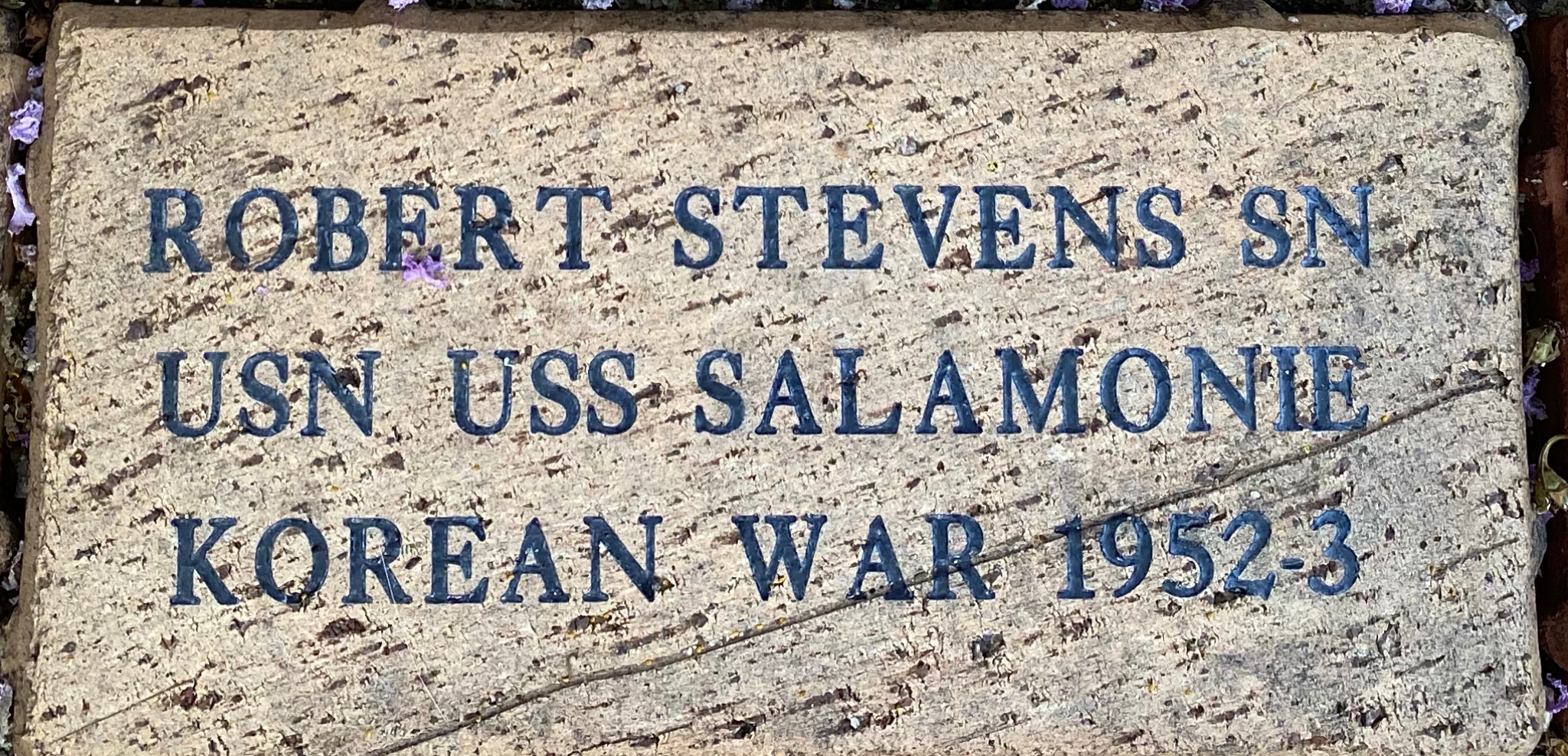 ROBERT STEVENS SN USN USS SALAMONIE KOREAN WAR 1952-3