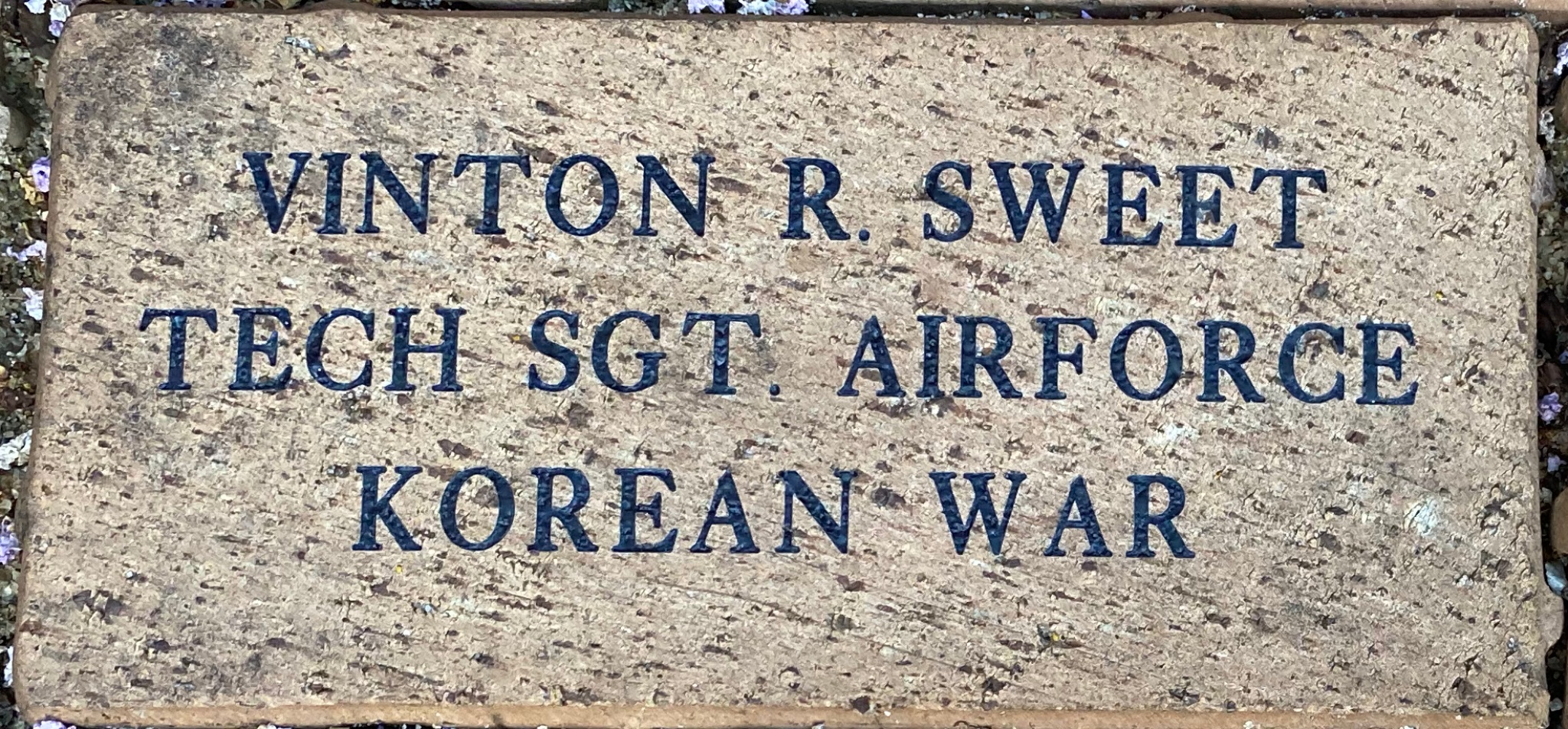 VINTON R. SWEET TECH SGT. AIRFORCE KOREAN WAR