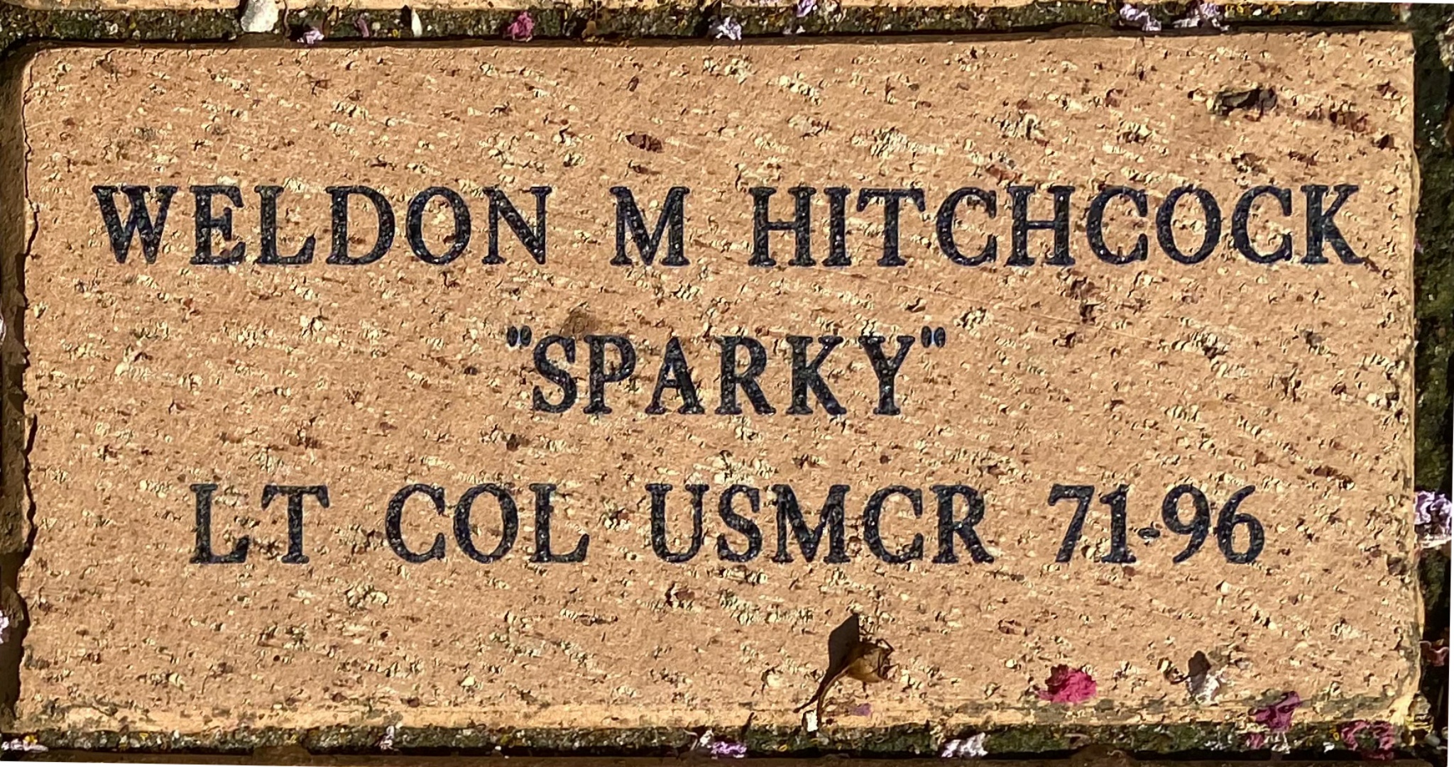 WELDON M HITCHCOCK “SPARKY” LT COL USMCR 71-96