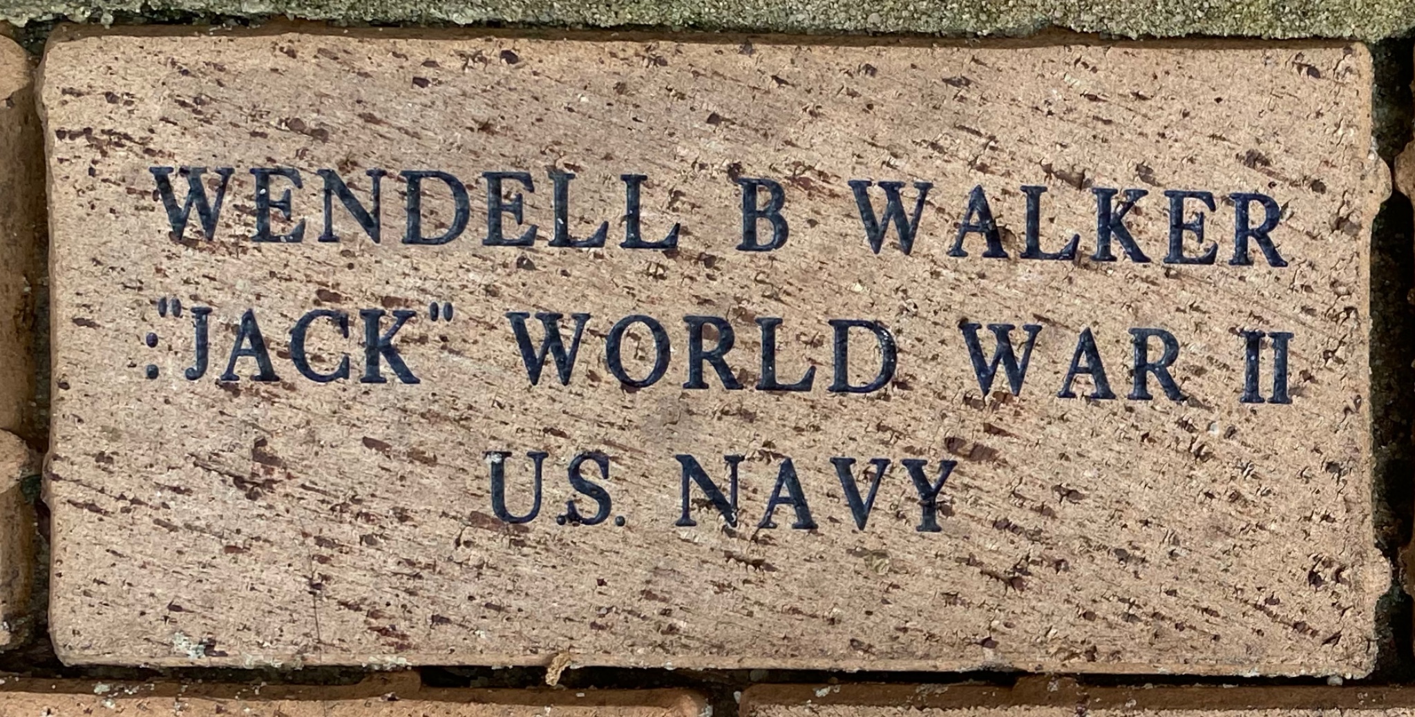 WENDELL B WALKER ”JACK” WORLD WAR II U.S. NAVY