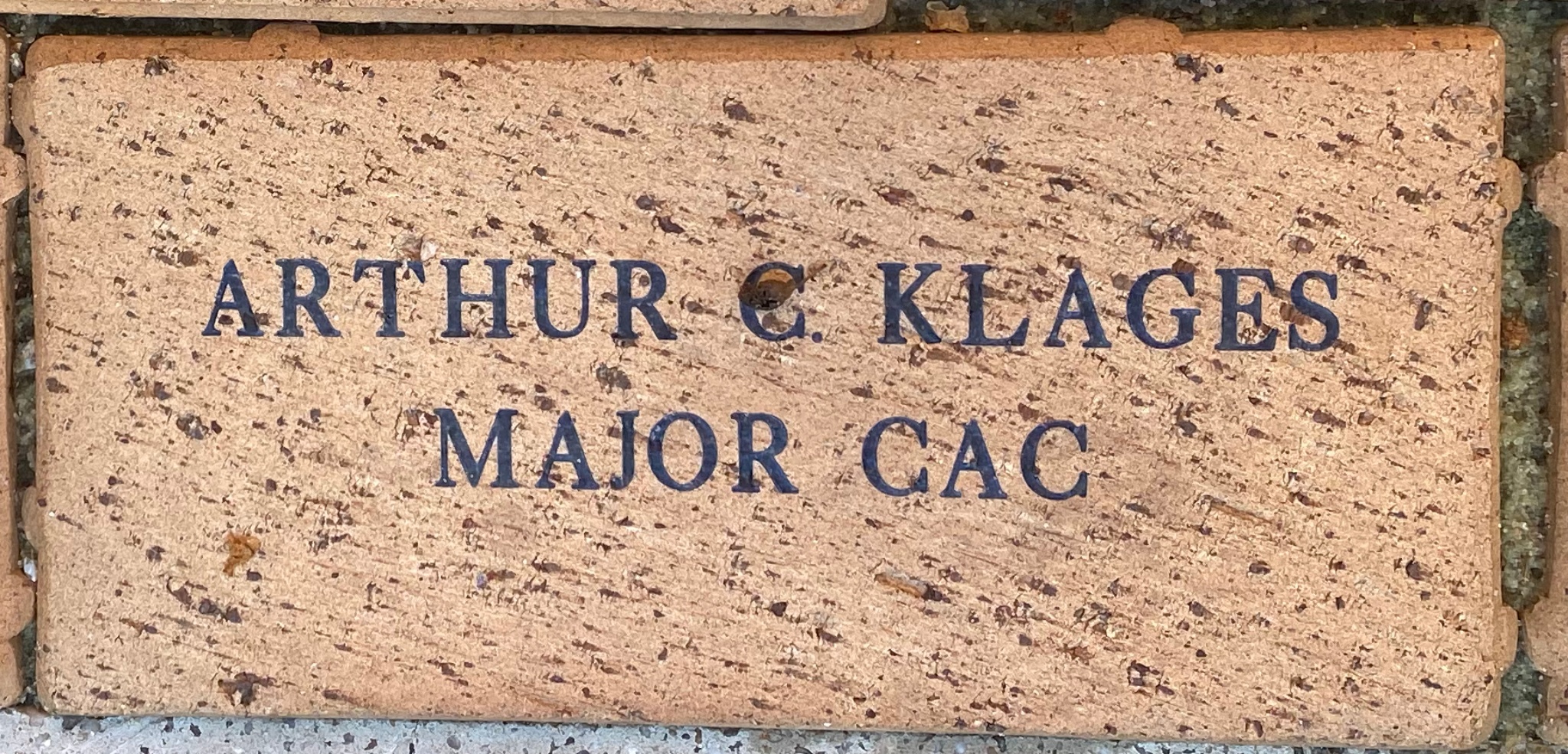ARTHUR C. KLAGES MAJOR CAC