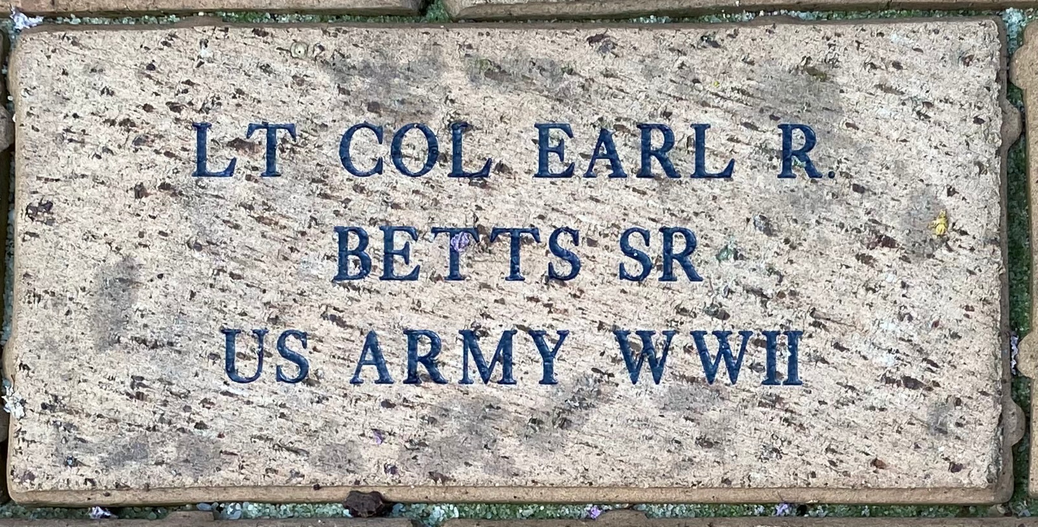 LT COL EARL R BETTS SR US ARMY WWII