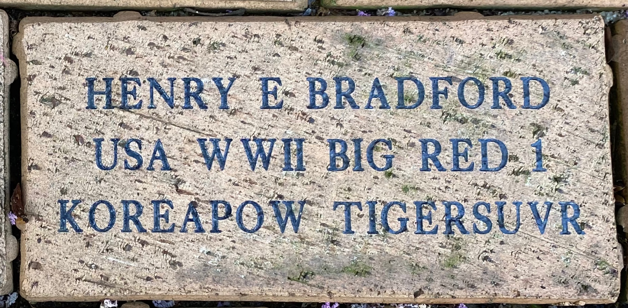 HENRY E BRADFORD USA WWII BIG RED 1 KOREAPOW TIGERSUVR