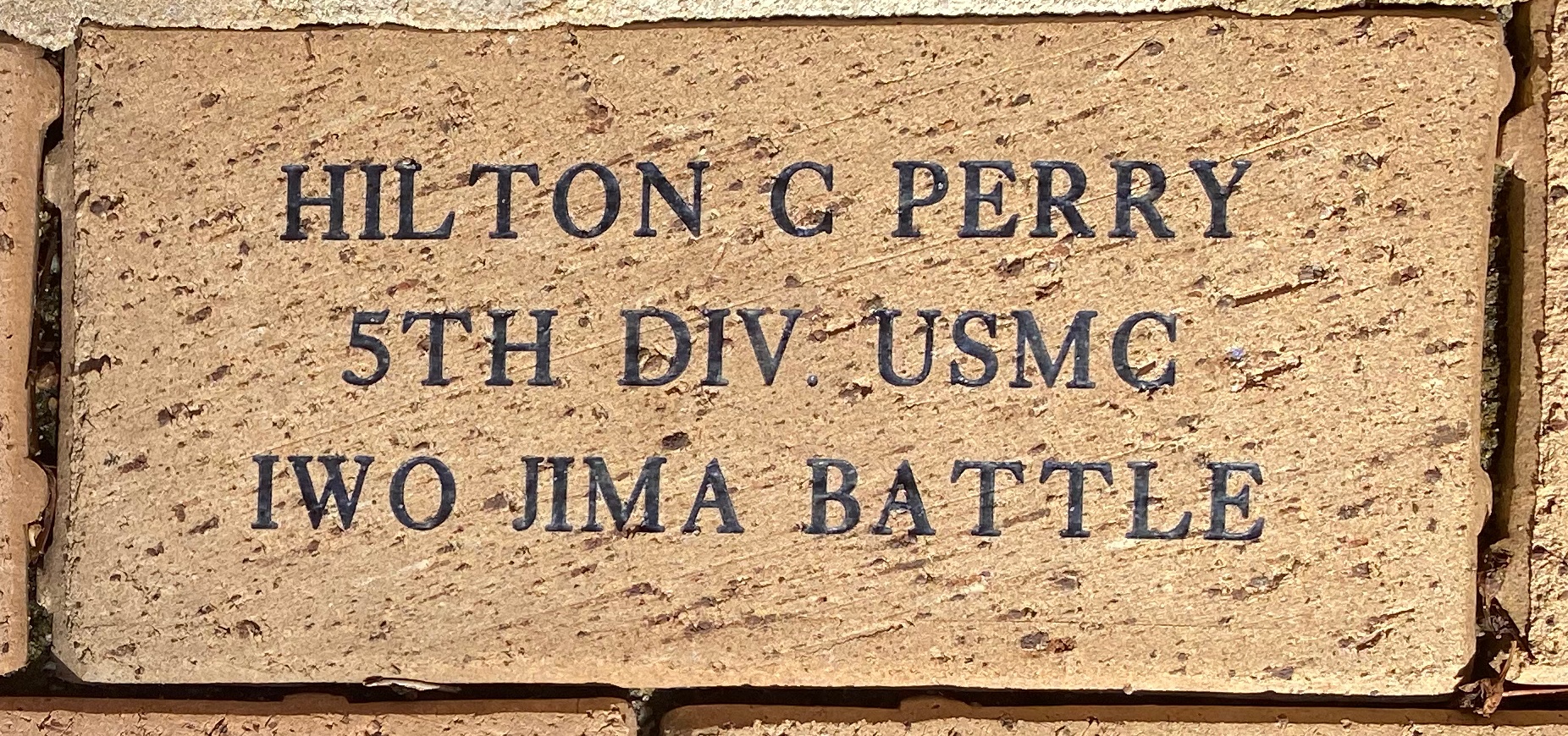 HILTON C PERRY 5TH DIV USMC IWO JIMA BATTLE