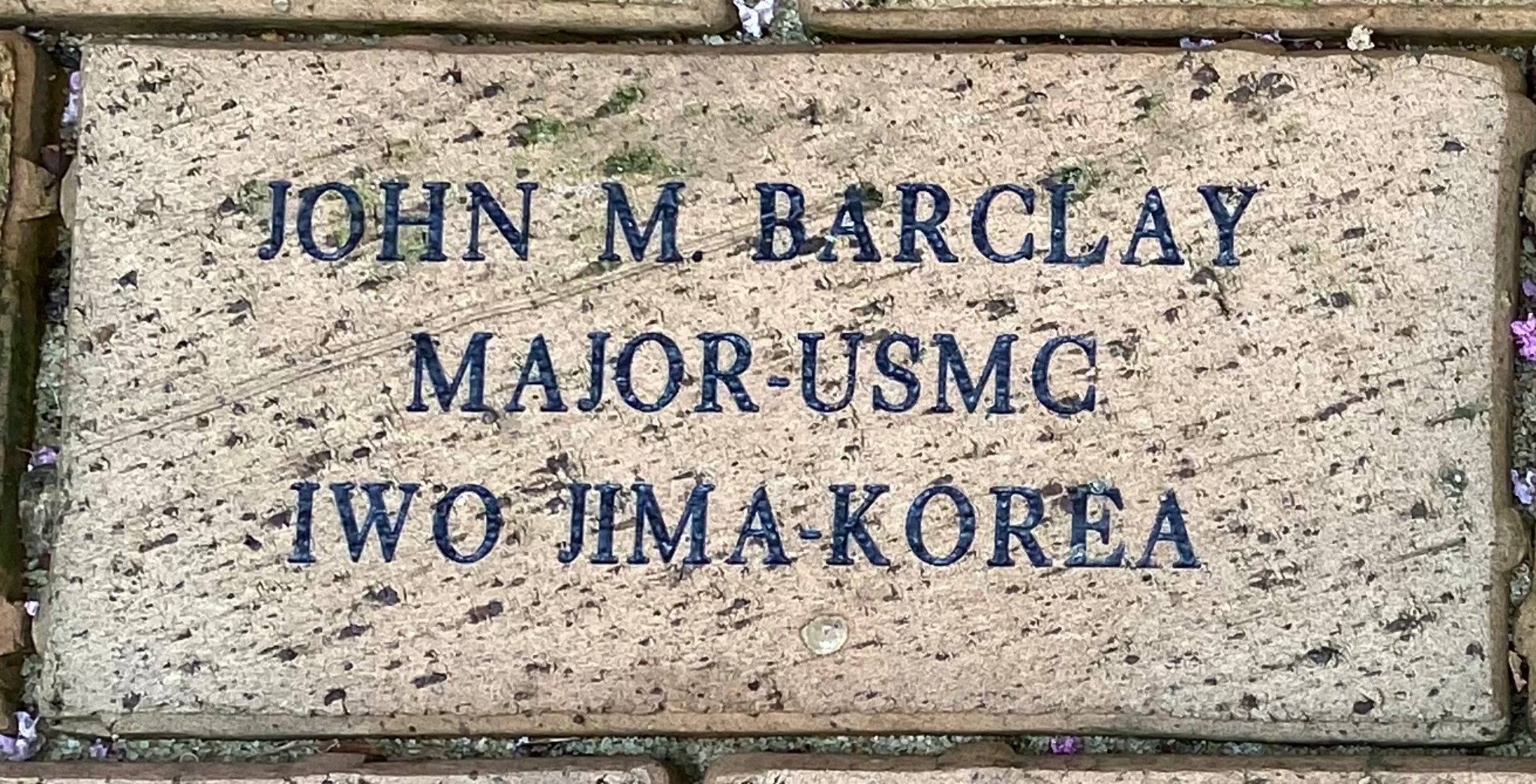 JOHN M. BARCLAY MAJOR-USMC IWO JIMA-KOREA
