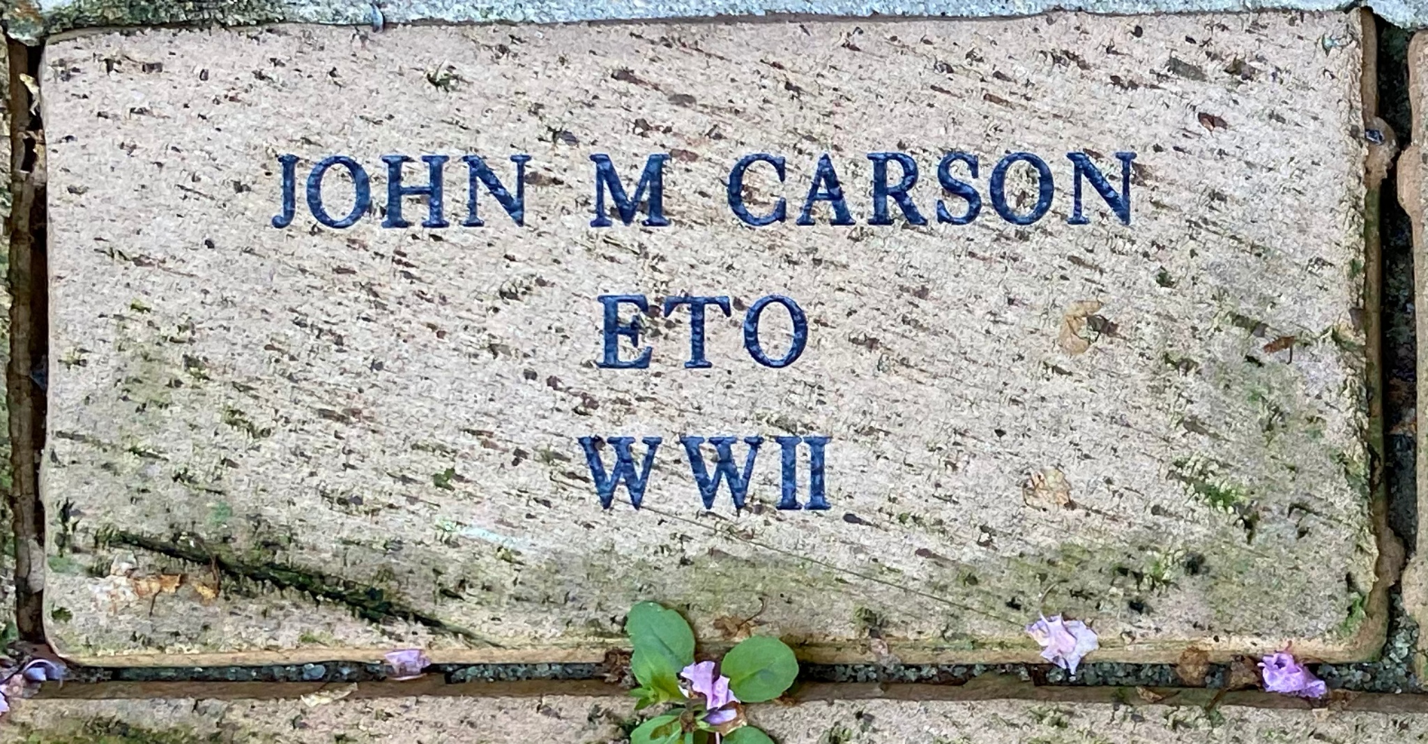 JOHN M CARSON ETO  WWII