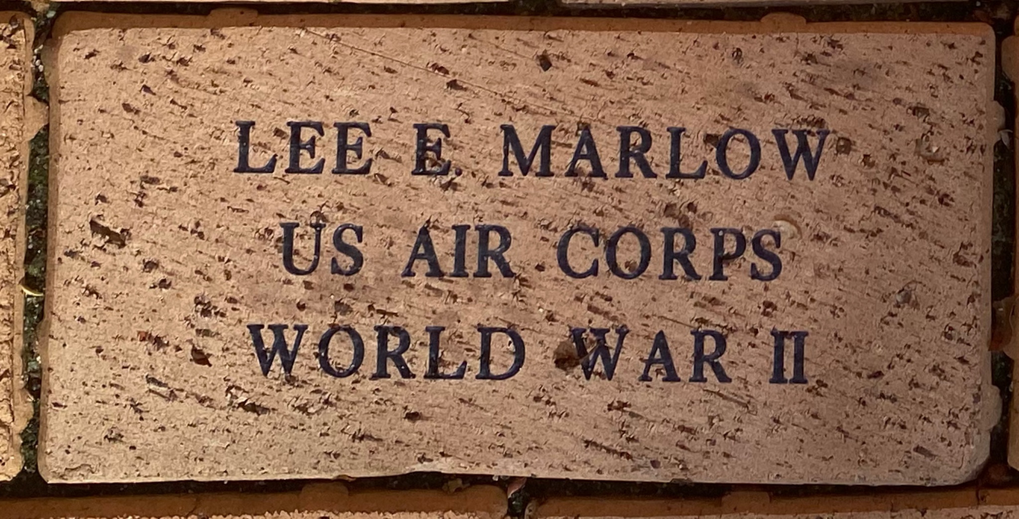 LEE E. MARLOW US AIR CORPS WORLD WAR II