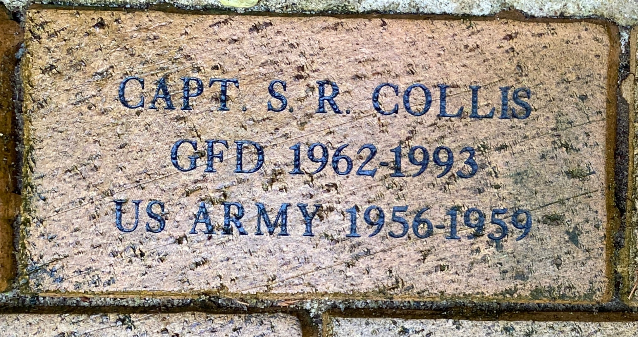 CAPT S. R. COLLIS GFD 1962-1993 US ARMY 1956-1959