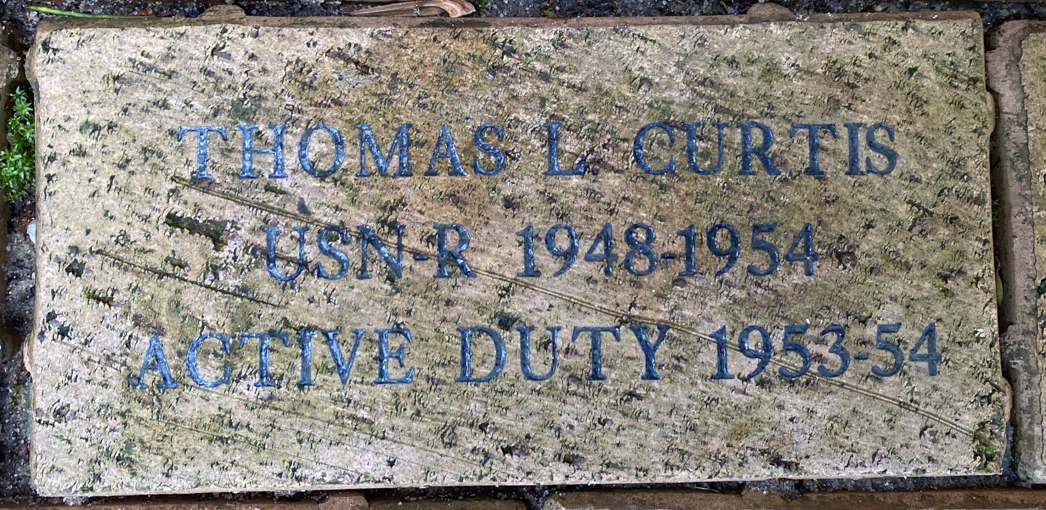 THOMAS L. CURTIS USN-R 1948-1954 ACTIVE DUTY 1953-54