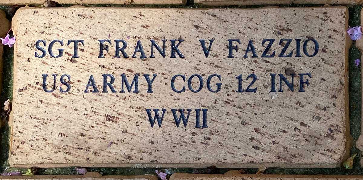 SGT Frank V Fazzio