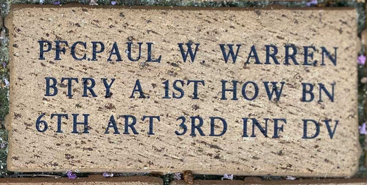 PFC Paul W. Warren