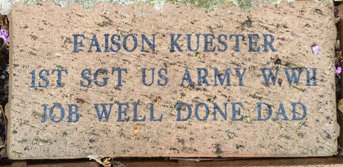 1ST SGT FAISON KUESTER