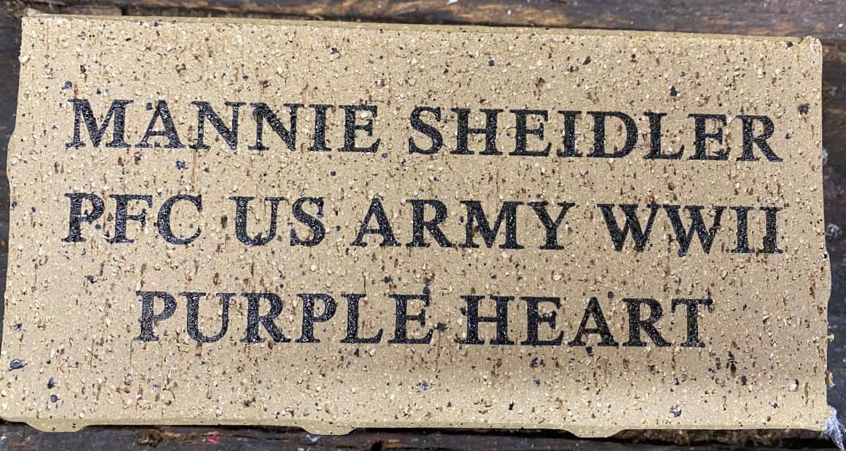 PFC Mannie Sheidler Memorial